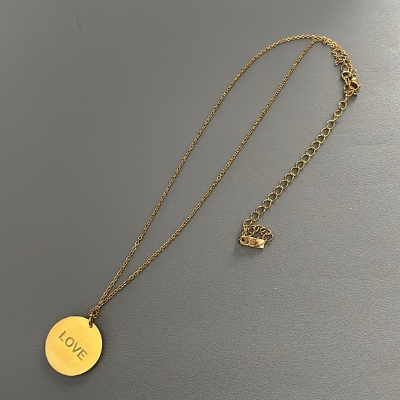 NOMINAL “Love” 18K GOLD PLATED pendant necklace - Picture 2 of 2
